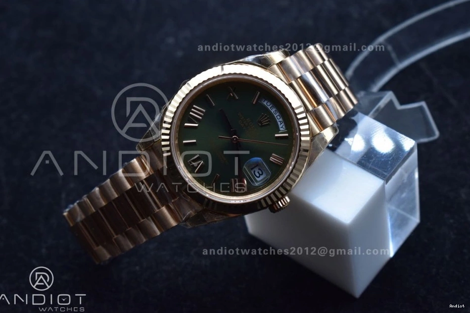 1:1 Bracelet Edition on Date (Gain 40 RG 228235 Dial Best Weight) President 652 Green Sporty VR3255 Roman Day THBF 0813